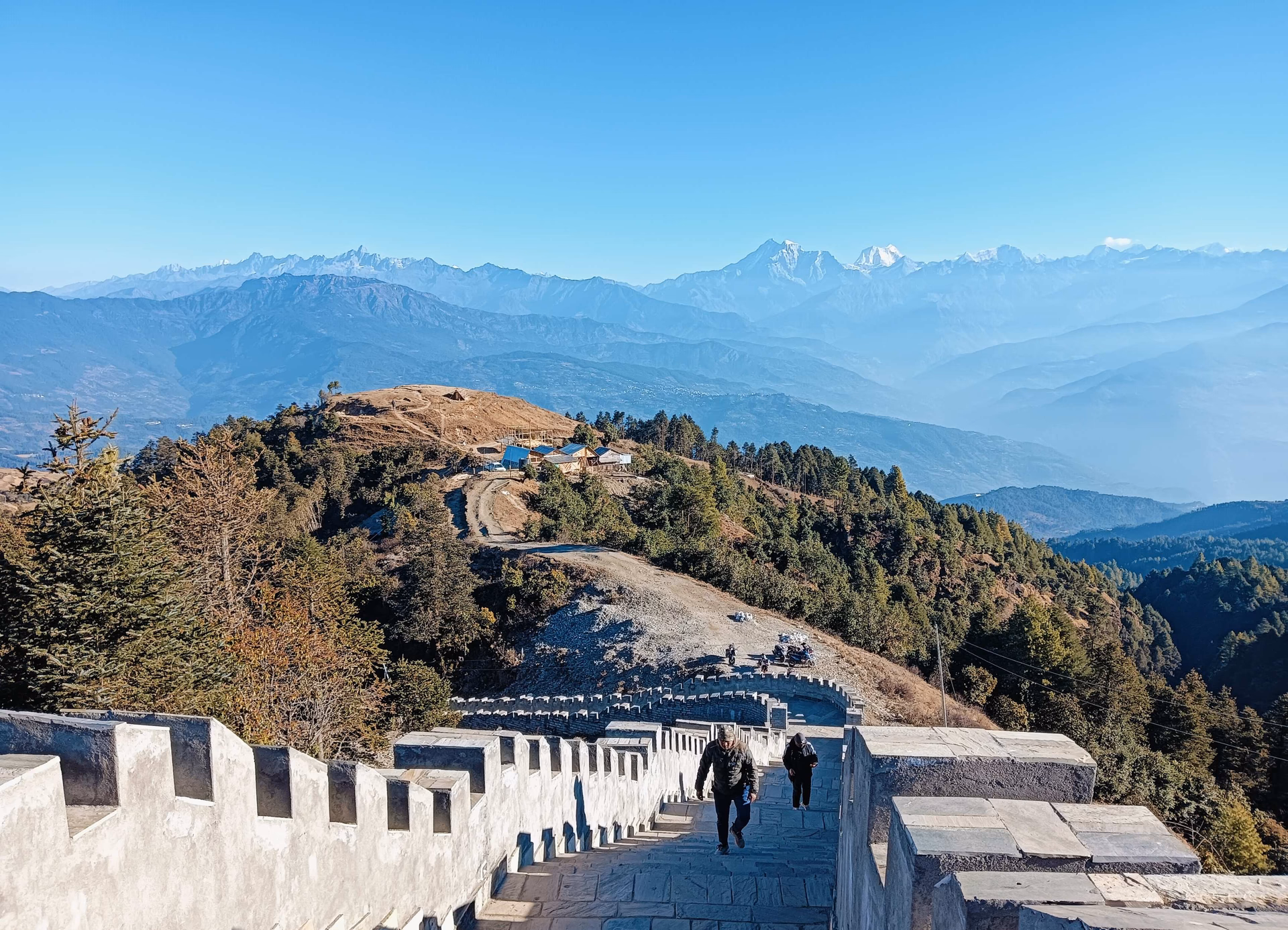 Stone Paved Staircase in Sailung modeled after Great Wall of Chinal