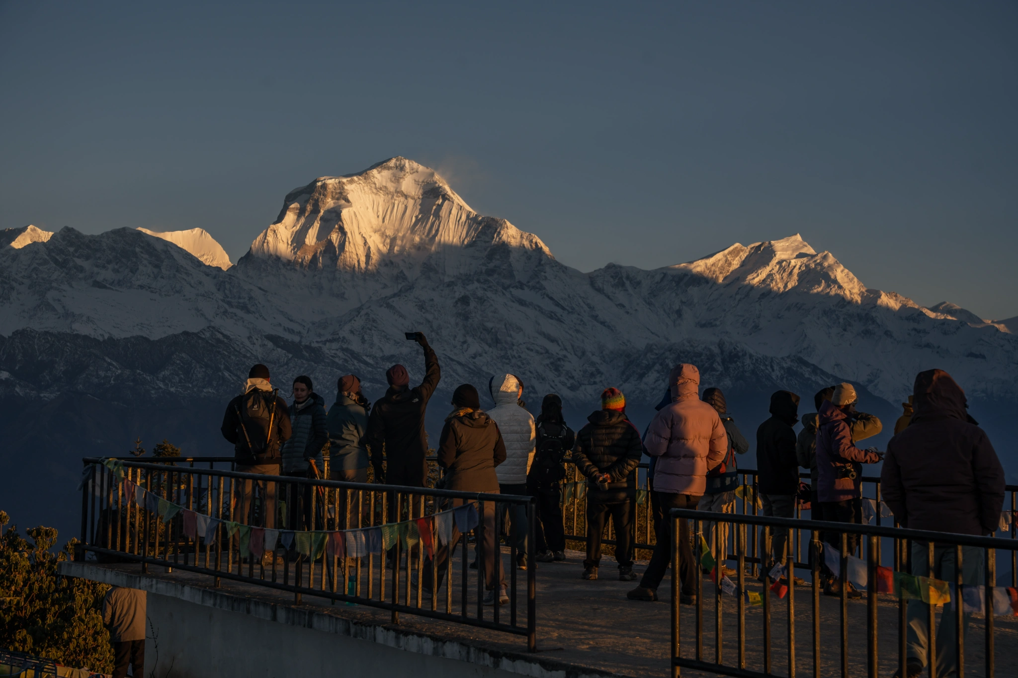 Sunrise View from Poon Hill with Mount Dhaulagiri in the backdrop
